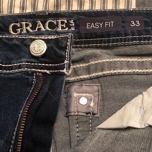 Grace Dark Indigo Denim Jeans